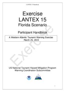 LANTEX 15 Handbook  Exercise LANTEX 15 Florida Scenario Participant Handbook