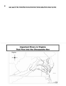 Important Rivers in Virginia That Flow into the Chesapeake Bay Virginia River  City Located on that