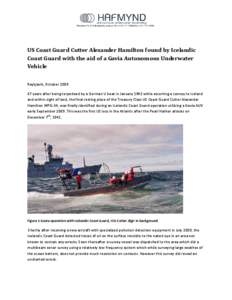 Microsoft Word - US Coast Guard Cutter Alexander Hamilton found with the aid of a Gavia AUV_release