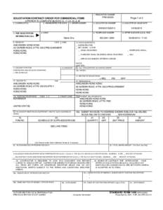 1. REQUISITION NUMBER  PR4183039 SOLICITATION/CONTRACT/ORDER FOR COMMERCIAL ITEMS