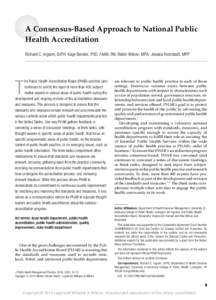 A Consensus-Based Approach to National Public Health Accreditation Richard C. Ingram, DrPH; Kaye Bender, PhD, FAAN, RN; Robin Wilcox, MPA; Jessica Kronstadt, MPP rrrrrrrrrrrrrrrrrrrrrrrrrrrrrrrrrrrrrrrrrrrrrrrrrrrrrrrrrr