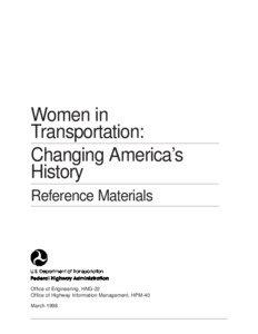 Women in Transportation: Changing America’s