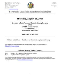 Reginald J. Newson, Executive Director 201 E. Washington Avenue, Rm. A400 P.O. Box 7946 Madison, Wisconsin[removed]Telephone: ([removed]Fax: ([removed]