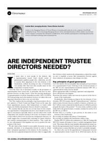 40  Governance www.fssuper.com.au Volume 06 Issue 02 | 2014