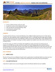 South America / Geography of Peru / Cusco Region / Archaeoastronomy / Machu Picchu / Salcantay / Ollantaytambo / Inca Empire / Cusco / Inca / Archaeological sites in Peru / Americas