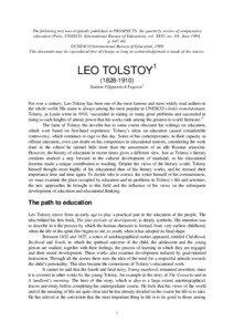 Tolstoy family / Russia / Christian anarchists / Tolstoyans / Georgists / Yasnaya Polyana / Tolstoy / War and Peace / Anna Karenina / Literature / Leo Tolstoy / Russian literature