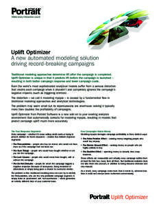 Mathematical modeling / Business intelligence / Analytica / Uplift modelling / Mathematical software / Statistics / Science