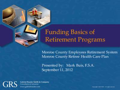 Funding Basics of  Retirement Programs