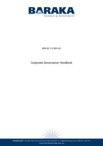 ABNCorporate Governance Handbook Table of Contents