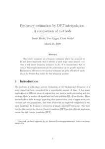 Statistical theory / Digital signal processing / Fourier analysis / Signal processing / Periodogram / Discrete Fourier transform / Normal distribution / Bias of an estimator / Estimator / Statistics / Mathematical analysis / Estimation theory