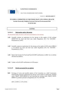 EUROPEAN COMMISSION HEALTH AND CONSUMERS DIRECTORATE-GENERAL SANCO G ARES[removed]STANDING COMMITTEE ON THE FOOD CHAIN AND ANIMAL HEALTH