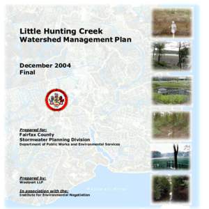 Little Hunting Creek  Watershed Management Plan December 2004 Final