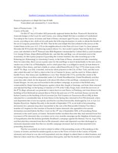 Southern Campaign American Revolution Pension Statements & Rosters Pension Application of Abijah McClain W7408 Transcribed and annotated by C. Leon Harris State of Pennsylvania } SS. County of Fayette }