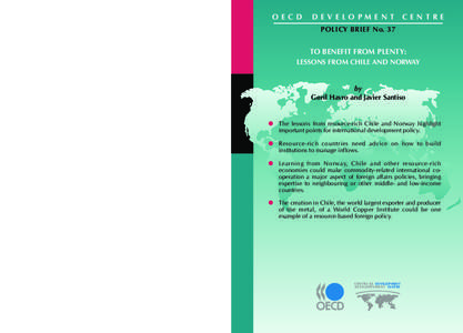 DEVELOPMENT CENTRE POLICY BRIEFS OECD  TO BENEFIT FROM PLENTY: