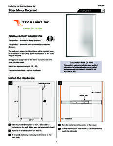 920BCSIBR  Installation Instructions for Siber Mirror Recessed