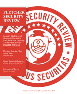 Fletcher Security Review Security Challenges & Opportunities in the