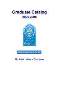 [removed]Graduate Catalog  Graduate Catalog[removed]The Jesuit College of New Jersey