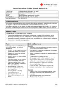 Microsoft Word - Position Description - General Member 2015