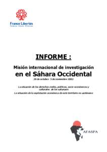 Microsoft Word - INFORME SAHARA OCCIDENTAL corrig..doc