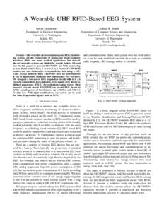 A Wearable UHF RFID-Based EEG System Artem Dementyev Joshua R. Smith  Department of Electrical Engineering