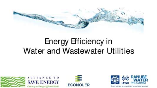 Energy Efficiency in Water and Wastewater Utilities • • •