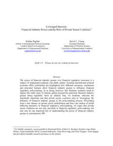 Economic bubbles / Economic systems / Financial crises / International political economy / Regulatory capture / Late-2000s financial crisis / Financial crisis / Regulation / Financial regulation / Economics / Administrative law / Economics of regulation