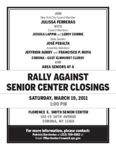 Join New York City Council Member Julissa Ferreras with