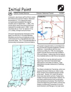 Initial Point USDA Forest Service Hoosier National Forest  x