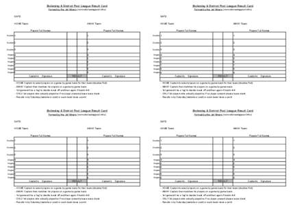 Captain / Sports / Stokesley / Types of tennis match