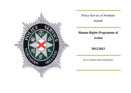 Police Service of Northern Ireland Human Rights Programme of Action