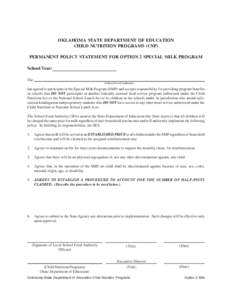 National School Lunch Act / Child Nutrition Act / School meal / Government / Agriculture / Law / Food and Nutrition Service / State Administrative Expenses / United States Department of Agriculture / Special Milk Program / Child nutrition programs