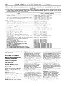 [removed]Federal Register / Vol. 64, No[removed]Thursday, May 27, [removed]Notices TABLE 1.—LIST OF FISHERIES AND STOCKS FOR WHICH CRITERIA UNDER SECTION 101(A)(5)(E) HAVE BEEN MET— Continued