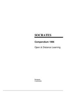 SOCRATES Compendium 1996 Open & Distance Learning European Commission