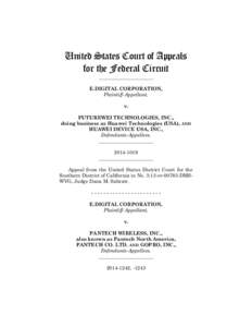 United States Court of Appeals for the Federal Circuit ______________________ E.DIGITAL CORPORATION, Plaintiff-Appellant,