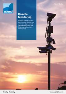 Case Study  Remote Monitoring Ka-band satellite enables live streaming of video and