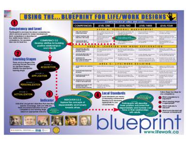 BLUEPRINT FOR LIFE/WORK DESIGNS USING THE[removed]BLUEPRINT FOR LIFE/WORK DESIGNS COMPETENCIES BY AREA AND LEVEL