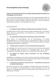 Hochschulpolitik auf dem Holzweg!  Resolution des FSR Holzwirtschaft für den sofortigen Stopp der geplanten Abwicklung von Studiengängen und Fachzentrum Unsere demokratische Bildungskultur verteidigen wir mit aller Ent