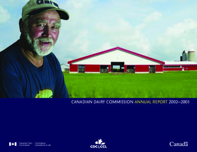 Canadian Dairy Commission 2003 Annual Report (English)