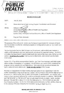 William A. Acting Deput ctor, Office of Health Care Regulation Debra D. Bry Section Chief, Training & Technical Direction, Office of Health Care Regulation