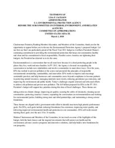 United States Environmental Protection Agency / Climate change in the United States / Environmental justice / Clean Air Act / Domestic policy of the George W. Bush administration / Superfund / Environmental policy of the United States / EPA Sustainability / Environment / Environmental protection / Earth