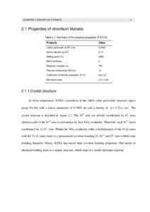 CHAPTER 2 STRONTIUM TITANATE  11