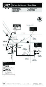 347  Cal State San Marcos to Palomar College M-F • SA