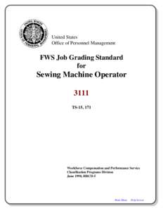 United States Office of Personnel Management FWS Job Grading Standard for