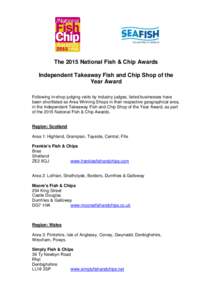 The National Fish & Chip Awards 2011