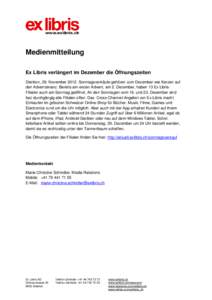 Microsoft Word - MM 2012_12 Ex Libris Öffnungszeiten im Dezember def.docx