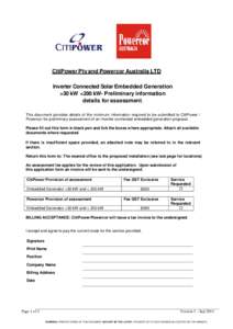 Microsoft Word - Appendix A Embedded Generation Prelim Meeting Info form Final.doc