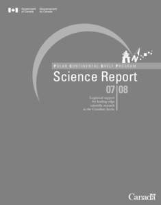 Polar Continental Shelf Program  Science Report[removed]Logistical support