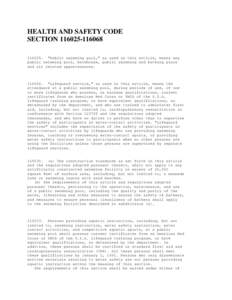 Recreation / Consumer protection law / Virginia Graeme Baker Pool And Spa Safety Act / Swimming pool / Pool fence / American National Standards Institute / Drain / Lifeguard / Swimming lessons / 110th United States Congress / Safety / Security