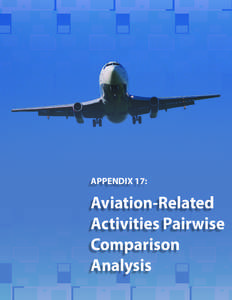 APPENDIX 17:  Aviation-Related Activities Pairwise Comparison Analysis