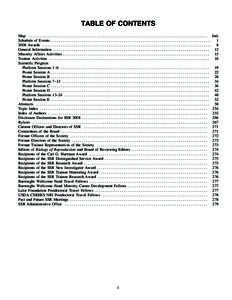 TABLE OF CONTENTS Map . . . . . . . . . . . . . . . . . . . . . . . . . . . . . . . . . . . . . . . . . . . . . . . . . . . . . . . . . . . . . . . . . . . . . . . . . . . . . . . . . . . . . . . . . . . . . . fmii Sched